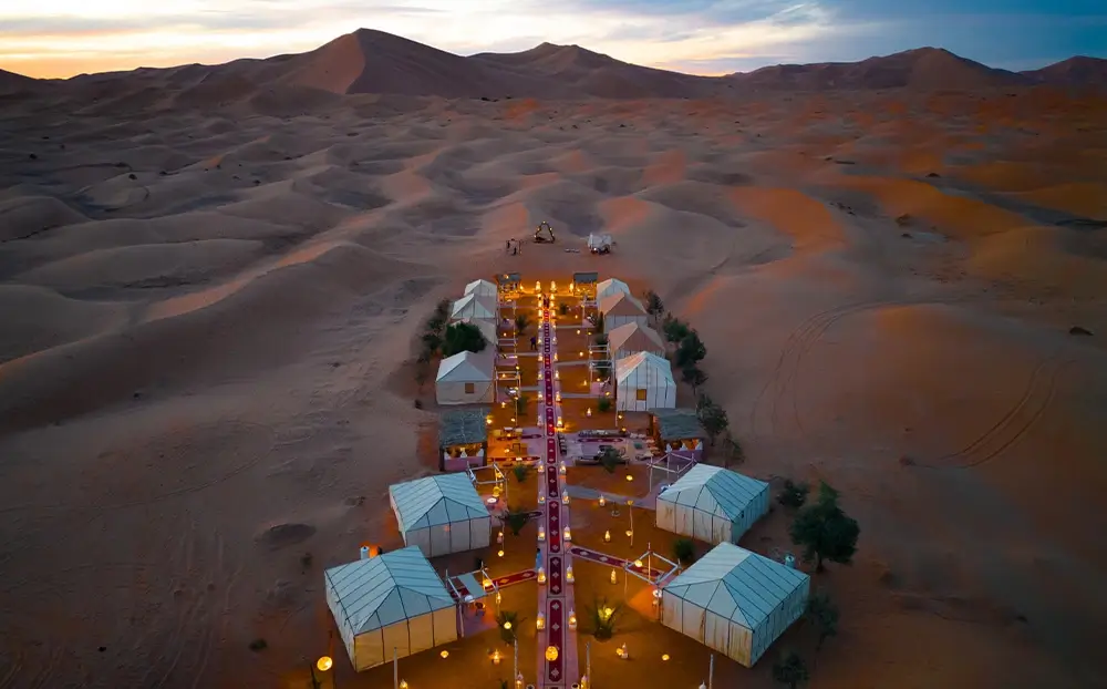 Desert Camp on a Morocco Sahara desert tour